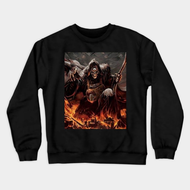 Raging Reaper Crewneck Sweatshirt by TGDreyriAri